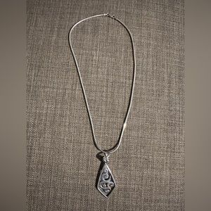 Silpada sterling silver chain and pendant.
